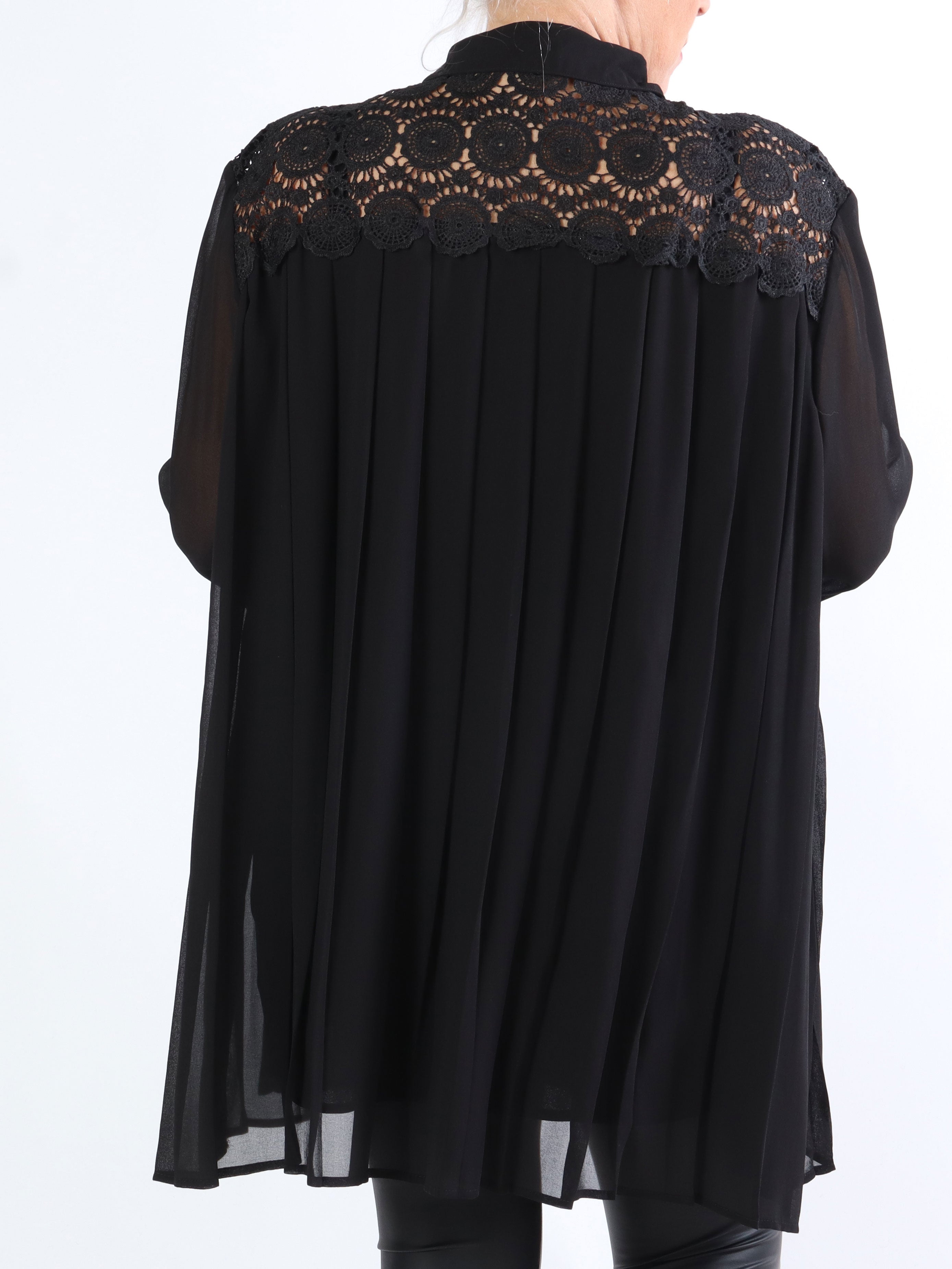 Veronika - Finast tunika med veck - Green